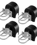 Workhorse Sliding Gate Kit With U-Shaped Wheel Groove, Heavy Duty Cantilever Gate Hardware, 4 Track Rollers With Cover