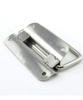 Set Of 2 4 Inch Thickened Foldable Pull Ring Handles 304 Stainless Steel Satin Finish for boat hatch, cabinet, and lifting ring.