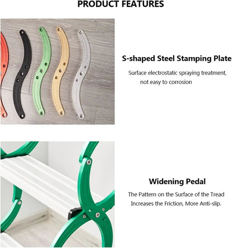 S-shaped steel stamping plates in various colors for Heavy Duty Electric Attic Ladder With Remote Pull Down Loft Stair.