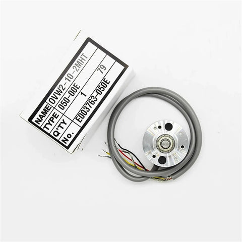 Beefy Solid Shaft Incremental Rotary Encoder For Industrial Motion Control With Precise Position And Speed Feedback And Digital Output OVW2 2MHC Durable Industrial Automation Encoder, gray cable
