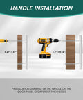Handle installation guide for 30 Pack 5 Inch Cabinet Pulls Brushed Nickel Stainless Steel Kitchen Cabinet Hardware