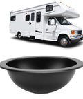 Real Deal Heavy Duty 304 Stainless Steel Round Tub Drain Featuring A Slick Black Coating And Rock Solid 40Mm Outlet For Totally Hassle Free Upgrades And Serious Long Term Durability In Any Home with a black round bowl