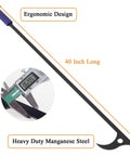 40 Inch Fire Poker And Log Grabber Set For Fire Pits Must Have Backyard Outdoor Indoor Bonfire Gear Rustproof Tool with Ergonomic Handle
