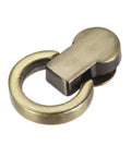 Rock Solid Ball Stud Rivet Kit Four Pieces With Attached D Rings And Swivel Hooks For Leather Crafts Purse Chains And Diy Repairs Bronze Zinc Alloy Hardware Straight Fire showing bronze swivel hook detail.