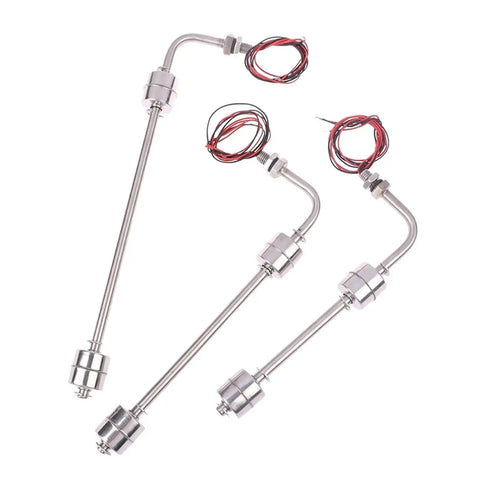 Heavy Duty Stainless Steel Double Ball Float Switch Water Level Sensor For Tanks And Pools 300mm Long 220V AC Switching