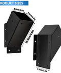 Heavy Duty Metal Corner Braces 45 Degree Angle Support Plates dimensions 9.14cm x 16.76cm steel brackets for framing.