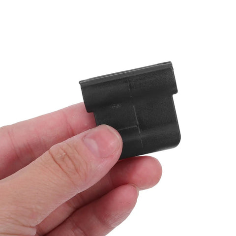 Hand holding Rubber Steam Wand Cover For Espresso Machines Heat Resistant Insulation Sleeve Keeps Your Fingers From Getting Burned Coffee Maker