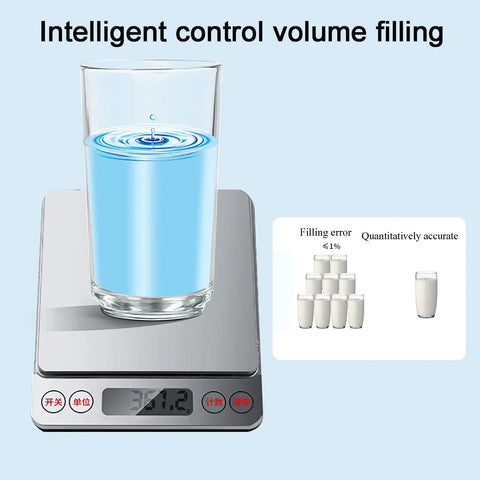 Straight Up Automated Pneumatic Liquid Filling Machine With Bulletproof Stainless Steel Build And No Drip Nonsense Nozzle for precise volume filling.