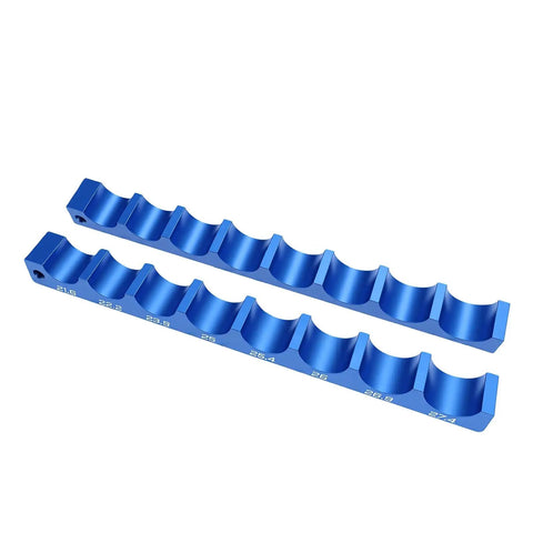Top Notch Aluminum Alloy Bike Front Fork Hub Clamp With Precision CNC Machined Vise Insert For Easy Repair And Durable Maintenance Work in blue color.