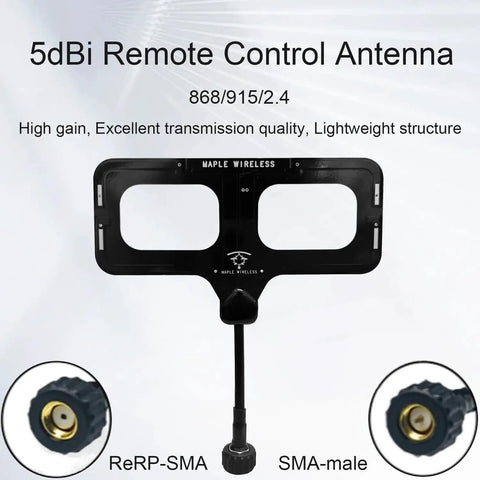 Three In One Passive Directional Antenna 5dBi For 2.4GHz 915MHz 868MHz RC Transmitters FPV Drones Remote Controllers SMA Male