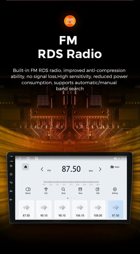 Honda Civic 2016 2021 Aftermarket Car Stereo Wireless CarPlay Android Auto GPS Navigation 9 Inch Head Unit FM RDS Radio