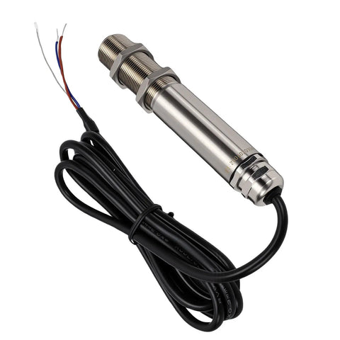 Infrared Temperature Sensor Non Contact Measurement For Industrial Use Stainless Steel Build 0-200C Range Precise Surface Temperature Probe For Hazardous Environments And Moving Machinery, stainless steel sensor with cable