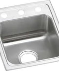 PSR15172 Single Bowl Top Mount Stainless Steel Bar Sink For Home Bars 20 Gauge Type 304 Durable Drop In Installation