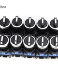 Set Of 10 3 Position Self Locking Rotary Switches 22mm Panel Mount Changeover 440V For Electrical Panels And Motor Control