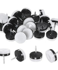 24 Pack Heavy Duty Furniture Sliders With Stainless Steel Nail On Chair Leg Guards for smooth gliding on floors.