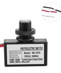 Two Pack Outdoor No Fuss Light Control Sensor Switches With Dusk To Dawn Photocell, 120V AC Hard Wired Post Light Sensor for lamps.