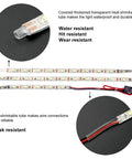 Waterproof LED Light Strips For RC Cars Trucks Planes Boats And Drones Dual Pack With Y Cable Heat Shrink Tubing For Durability