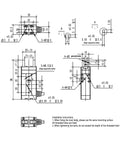Technical drawing of Smart Parallel Electric Gripper For Industrial Robots With No Hassle Plug And Play Setup Open And Close In 0.3 Seconds