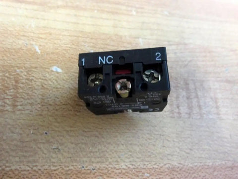 Tough As Nails ZB2 BE102 Industrial Push Button Base Block showing terminal connections, designed for 10 Amp 600 Volt use.