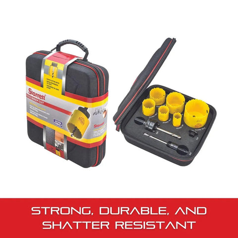 Deep Cut Hole Saw Kit Pro Grade With 11 Hole Saws And 3 Accessories For Wood Metal And Steel 2 Inch Cutting Depth Case