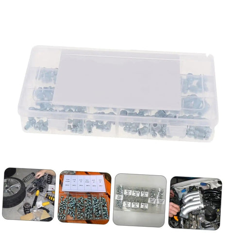 All In One Hydraulic Fittings Replacement Kit With 260 Grease Fittings Nipples And Accessories For Cars And Machinery