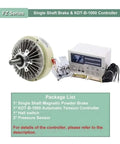 Hollow Shaft Magnetic Powder Brake DC 24V 1400 RPM Controller Kit for Single Shaft and KDT-B, heavy-duty machinery use