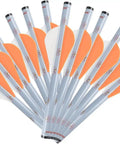 12 Pack Arrow Fletching Kit With 2 Inch Vanes Shrink Fletch Stretch Feather Wraps For Arrows And Bolts DIY Archery Tool
