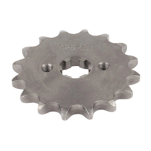 Front sprocket from 428 Chain Sprocket Kit With Front 16T 17mm Bore And Rear 37T Sprockets Plus Chain Breaker For Chinese 50cc To 190cc Pit Dirt Trail Quad ATV Motor Bikes