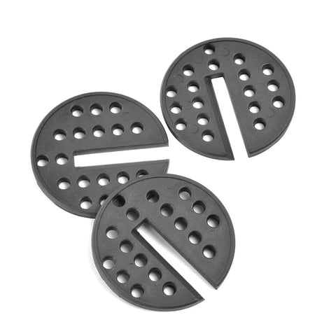 Five Pack Table Inserts For 12 And 14 Inch Band Saws And Scroll Saws With A 2.75 Inch Hole And 0.2 Inch Thick, durable metal inserts