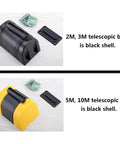 Heavy Duty 10 Meter Retractable Belt Barrier Wall Mount Crowd Control Divider For Restricted Area Security Durable Nylon Ribbon with black and yellow shells.