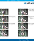 Step-by-step use of No Clean Desolder Braid 3.0mm Wide 1.5m Length for efficient solder removal from PCB.