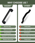 Comparison of RV Grab Handle Set Aluminum Entry Door Assist Bar and alternative; aluminum vs plastic, durability vs fragility.