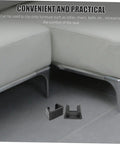 Outdoor Cushion Fasteners 4 Pack Rattan Furniture Clips placed near sectional chairs showing secure fit for cushions and modules