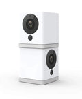 1080P HD Indoor WiFi Smart Home Cam With Night Vision And Two Way Audio Works With Alexa And Google Assistant 2 Pack White.