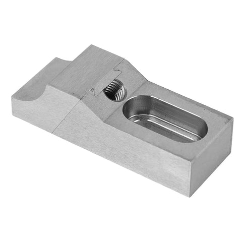 Low Profile Side Clamp Vise Set for Milling Jobs, 2 Piece CNC Vise Kit with 60kN Clamping Force, metal component close-up