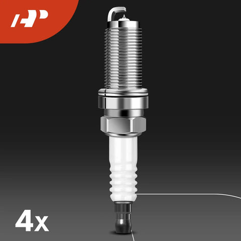 Close-up of iridium spark plug from Set Of 4 Ignition Coil Packs And Iridium Spark Plugs For Jeep Cherokee Compass Renegade and more.