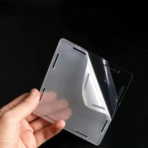 Clear Acrylic Display Case For 76232 Airship Dustproof Display Box With Smooth Edges And Easy Base Alignment, panel peel-off view