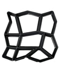 Two Packs Concrete Slab Molds For Walkways And Paths Irregular Grid Pavement Mold For Driveways Patios And Garden Paths Black 34 Cm
