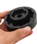 Precision Machined Axle Nut Socket Set for Front and Rear Wheel Hubs held in hand, showing hex inner wall design.
