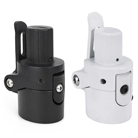 Black and white Folding Rod Base Locks Screw For Electric Scooters Replacement Part, Premium Aluminum Alloy, secure fit