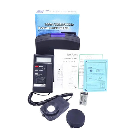Pro Grade Digital Lux Meter With Instant Read And Data Hold For 20 To 20000 Lux Cosine Angular Correction And Spectral Sensitivity Near Photopic Curve Perfect For Photography Lighting Installations And Indoor Plants, black handheld