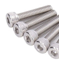 Tough As Nails M4 Metric Bolt Kit 100 Piece Galvanized Steel Hex Socket Cap Screws 8 to 20mm length on display.