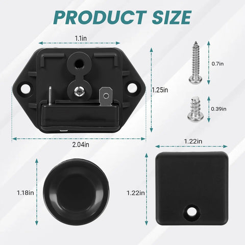 Dimensions of 60 PSI Pressure Switch Assembly For 12V Diaphragm Pumps Auto Shutoff At Peak Keeps Your High Flow 2.1 And 2.4 GPM