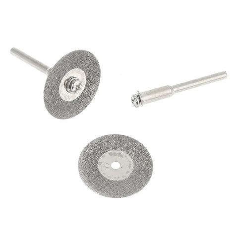 Versatile Burs Saw Blades Cutting Discs Tool Accessories Set Pro Grade Engraving Grinding Polishing Metal Wood Crafts 30 Burs 10 Blades 2 Mandrels Durable Complete Kit, 0.3 cm shank diamond cut-off discs and mandrel