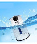 Compatible Dustbin Canister For Tineco A10 A11 Vacuum Cleaner Easy Detachable Design submerged in water, showing clear plastic.