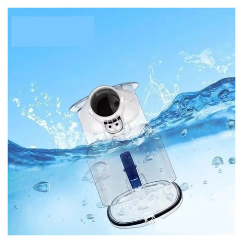 Compatible Dustbin Canister For Tineco A10 A11 Vacuum Cleaner Easy Detachable Design submerged in water, showing clear plastic.