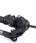 AR44 Front And Rear Nylon Axle Set With Metal Front Reverse Bevel Gear for 1/10 RC Crawler close-up of axle assembly