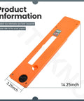 Table Saw Plate Dado Throat Kit 1 Inch Slot Width Replacement Part For Ridgid And Ryobi Table Saws Compatible With R4514 R4514T R4518 R4518T R4518NS Top Pick Pro Grade Install, orange plate dimensions shown