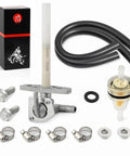 8Mm Gas Tank Fuel Valve Petcock Kit 16950 KT0 831 16950 KCY 671 for XR200R XR250R XR350R XR400R XR500R XR600R with clamps, oil pipes, and filter