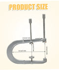 Six Inch Three Hole C Clamp For Acoustic Guitar And Ukulele Bridge Repair, Secure Hold To Fix Loose Bridges Without Glue